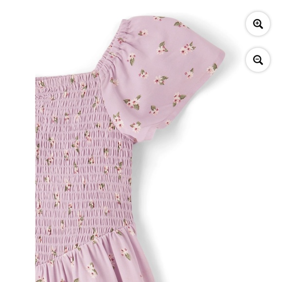 The Children’s Place Girls Lilac Floral Dress Size Medium (7-8) NWT - Picture 3 of 6